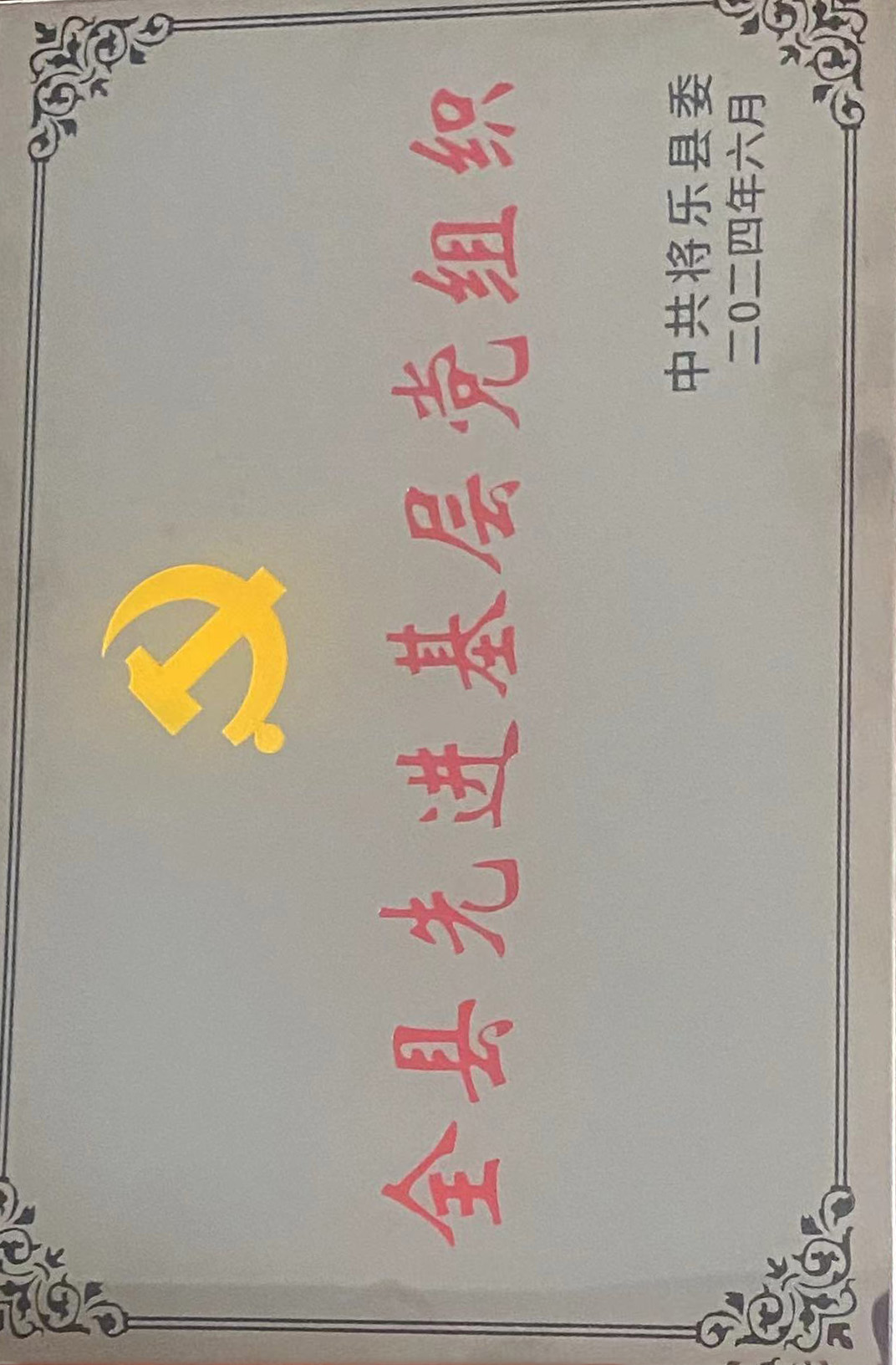 喜報！福建金森第一黨支部獲評“縣先進(jìn)基層黨組織”榮譽稱號